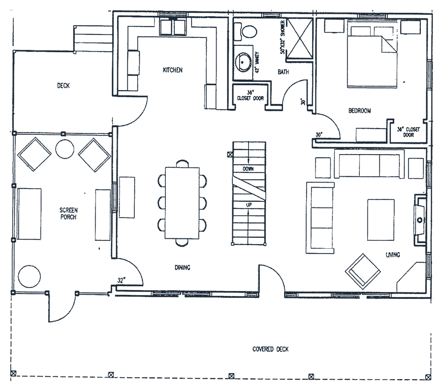 Edgewater floor plan, main floor