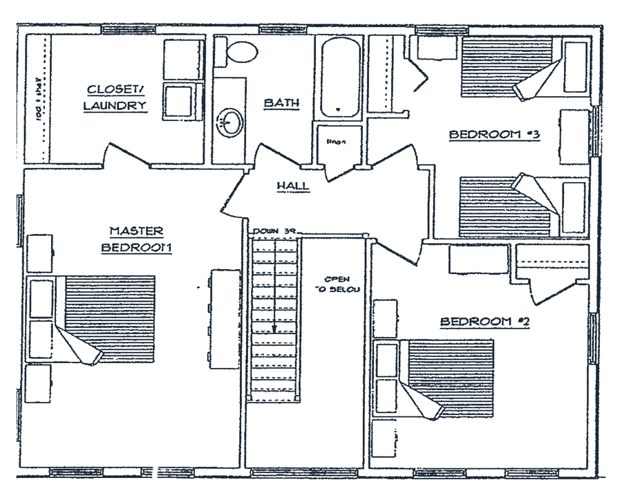 Wildwood / Haliburton floor plan, upper floor